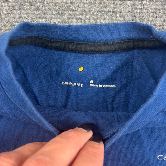 CARHARTT Kids Long Sleeved Blue “tools” graphic Shirt size: 5 - Picture 5 of 6